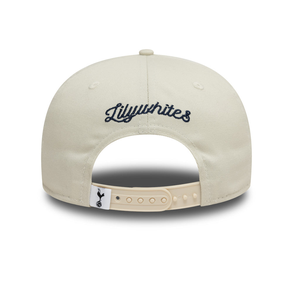 Tottenham Hotspur FC Hat - Lilywhite Ivory EPL Golfer Snapback Cap - New Era